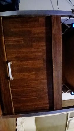 Brown shelf