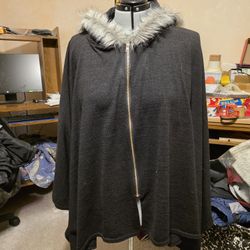 Faux Fur Winter Cape