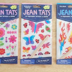 Jean Tattoos $3 Each Or All 3 For $8