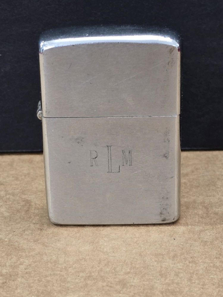 Vintage 1969 ZIPPO Lighter Monogrammed- RLM - FIRM PRICE