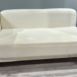 Modern White Textured Chaise Lounge
