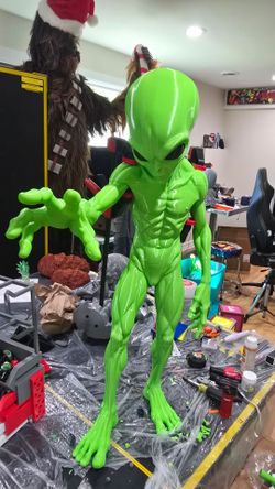 3foot Green Alien Figure Statue Martian Halloween Extraterrestrial 👽