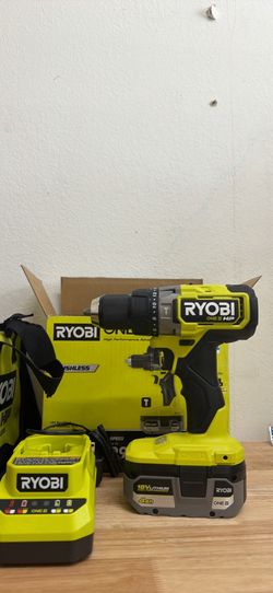 ONE+ HP 18V Brushless Cordless 1/2 in. Hammer Drill Kit with (1) 4.0 Ah High Performance Battery, Charger, and Tool Bag