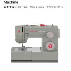 Singer heavy duty electric sewing machine 