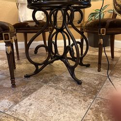 Baer's Table And luxury Polka Dot Chairs