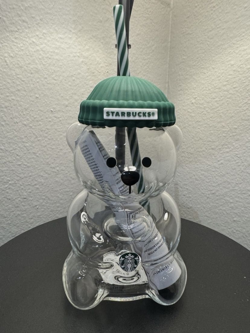 Collection Glass Cup Bear Coffee Mug For Starbucks - Limited Edition