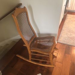 Antique Cane Rocking Chair