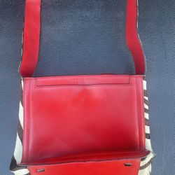 Adrienne Vittadini Red Zebra Shoulder Bag