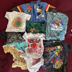 Vintage 90s Kids Clothes Grateful Dead Marvel Disney Shirts