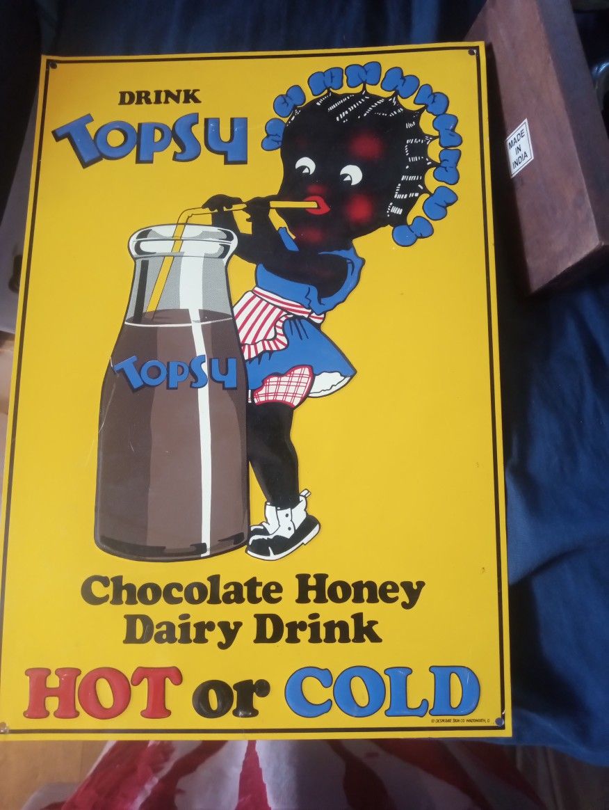 Topsy Antique Sign 