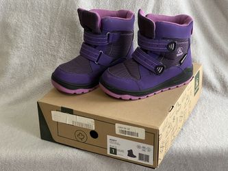 KAMIK YOUNG KIDS SNOW BOOTS ANDY PURPLE ORCHID VIOLET SIZE US-1 EUR-32