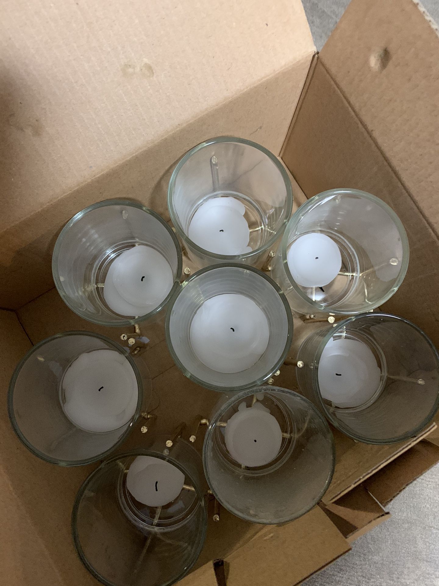 10 Gold Votive Holders