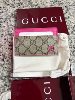Gucci pink card case
