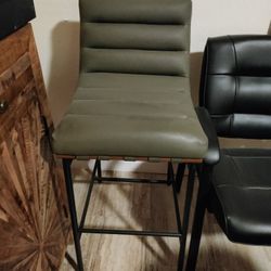 Olive Green , Burke, Meridian Bar Stool.