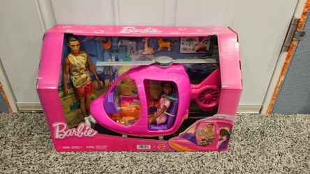 Barbie Pink Passport Kenya Adventure Dolls & Playset with Toy Helicopter & 9 Accessories