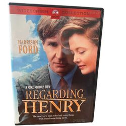 Regarding Henry (DVD, 2003) Harrison Ford Paramount Pictures PG-13  This DVD features an emotionally charged drama titled "Regarding Henry" directed b