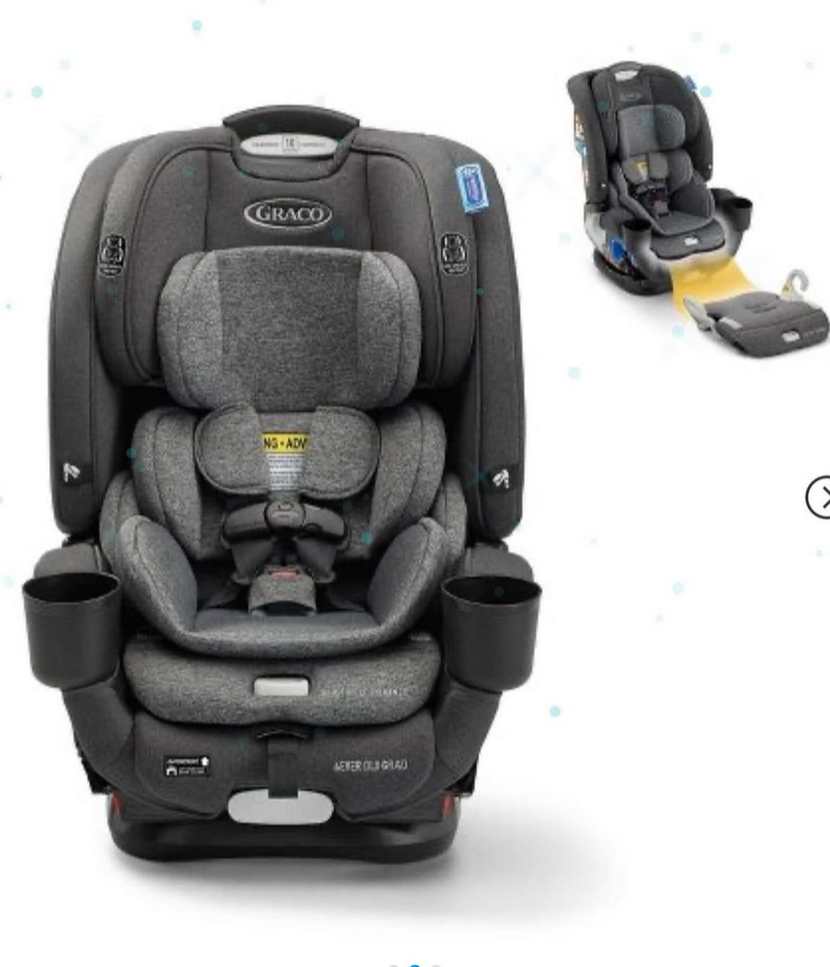 New open Box 2023, Graco 4ever DXL Grad 5 in 1 slim convertible car seat