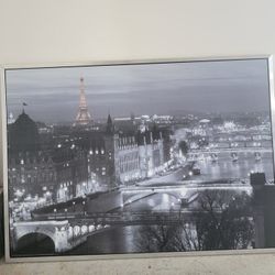 Extra Large Framed Print Of Paris 