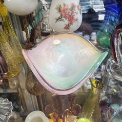Murano Tri-colered Pastel Bowl.