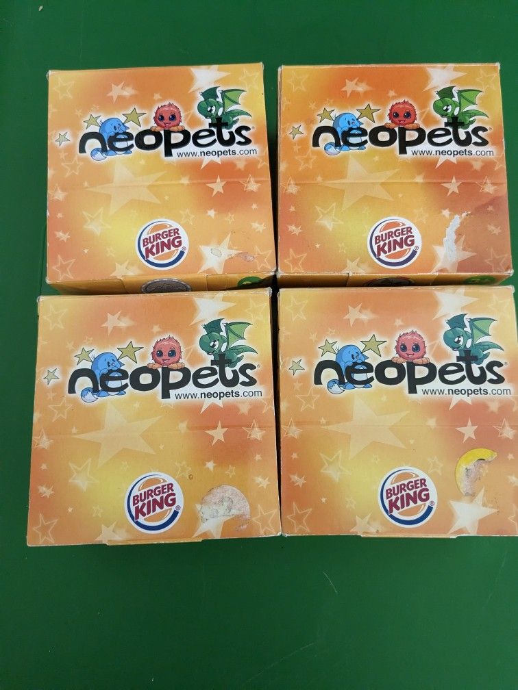 New Neopets Burger King Plush Toys