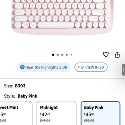 Retro, Typewriter Style Bluetooth Keyboard.