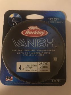 Berkeley Vanish casting line fishing 4lb