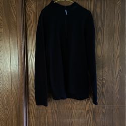 North Face 1/4 Zip Mock Turtleneck  Large Black