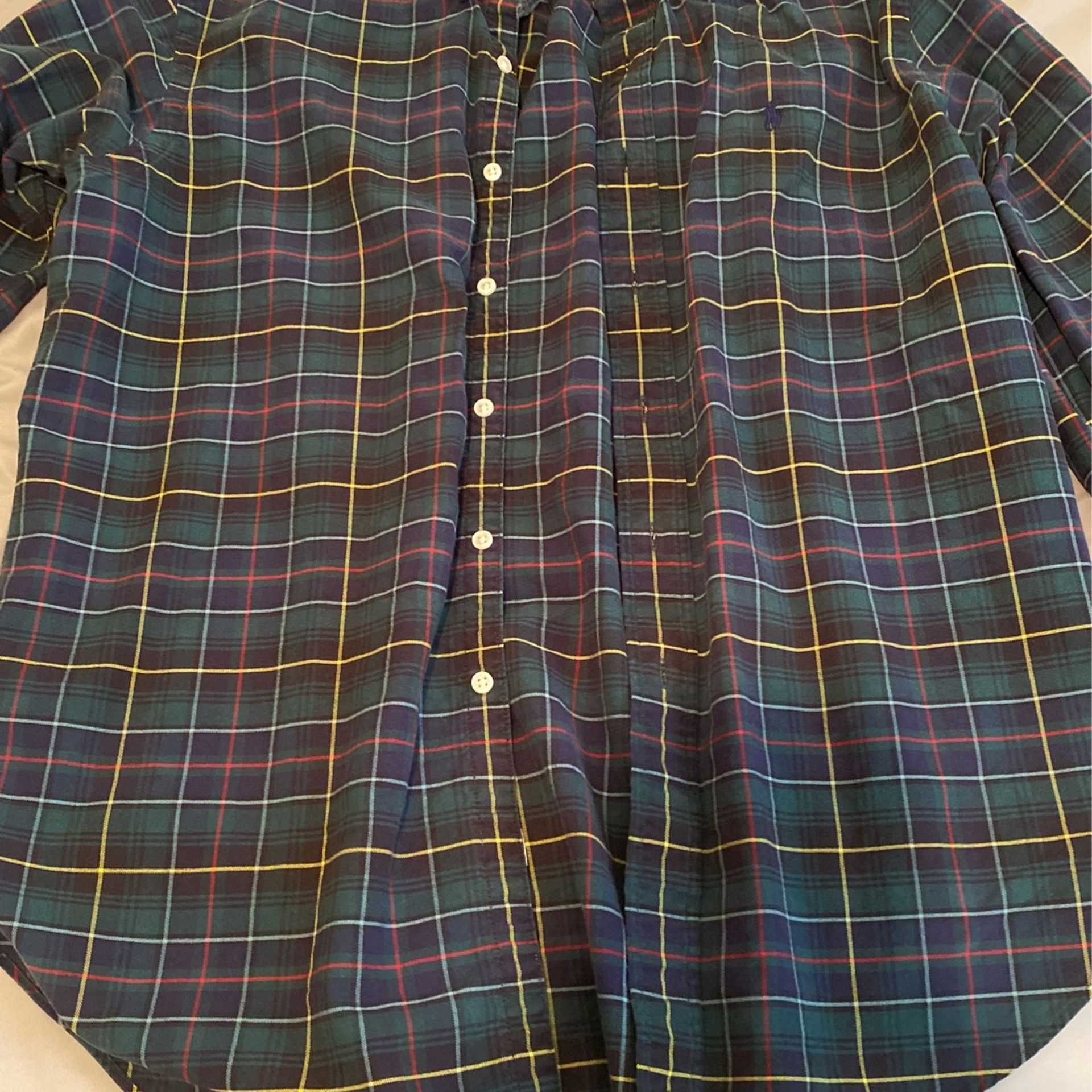 Ralph Lauren Polo Plaid Shirt Size L