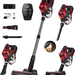 Brand New Unopened   Cordless Vacuum Cleaner, 30Kpa Home Stick Vacuum, Smart Display & 1.5L Dust Cup, 55mins Max Runtime, Rechargeable Lightweight Han