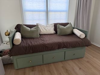 IKEA HEMNES painted day bed with mattresses