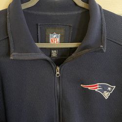 New England Patriots Zip Up NFL Team Apparel Jacket Men's XL Woven