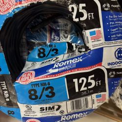romex 8/3 125ft 280$