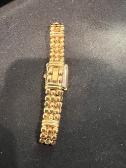 Vintage Citizen Elegance Gold-Tone Tank Watch - Womens Roman Numerals with Box