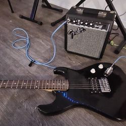 Electric Guitar And Amp