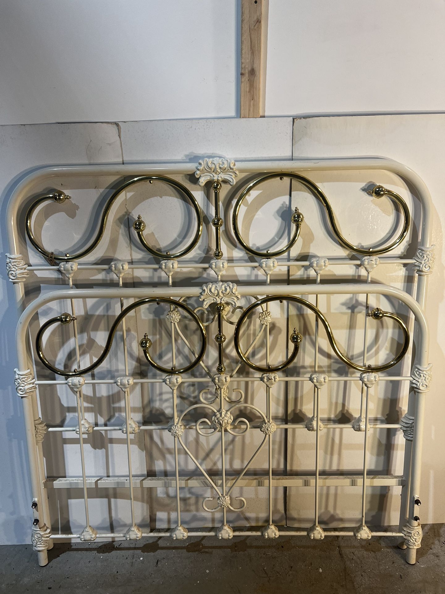 Brass and iron bed standard queen size