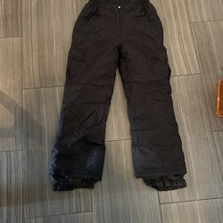 Small Blk Snow Pants For Kids 