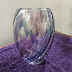 Handmade Bohemian Glass Vase