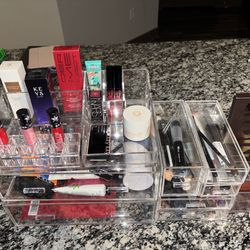 Acrylic makeup organizers from the container store(Makeup NOT Included)