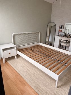 IKEA Bed Frame + Casper Mattress + Nightstand — $300