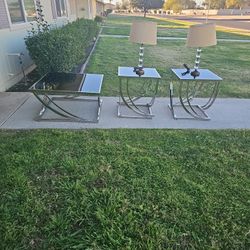 Three Matching Living Room Tables