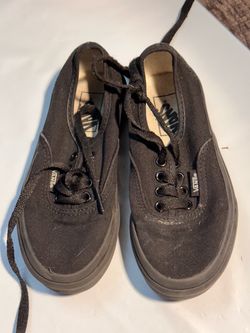 Vans Authentic All Black Canvas Sneakers