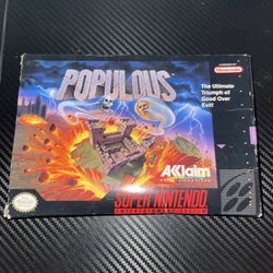 Nintendo Super Nintendo Populous CIB
