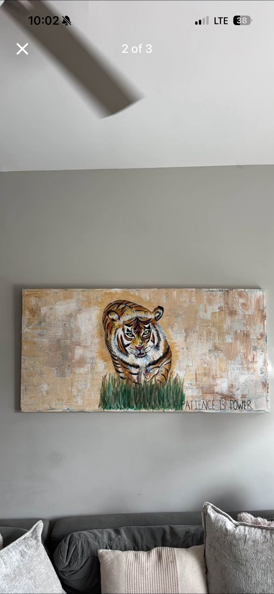 Lion Abstract Painting Original