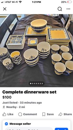 Complete dinner ware set