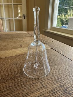 Princess House  Etched Crystal Bell 
