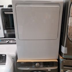 🚨New Hotpoint - 6.2 Cu. Ft. 4-Cycle Electric Dryer - White /Gray Backsplash
