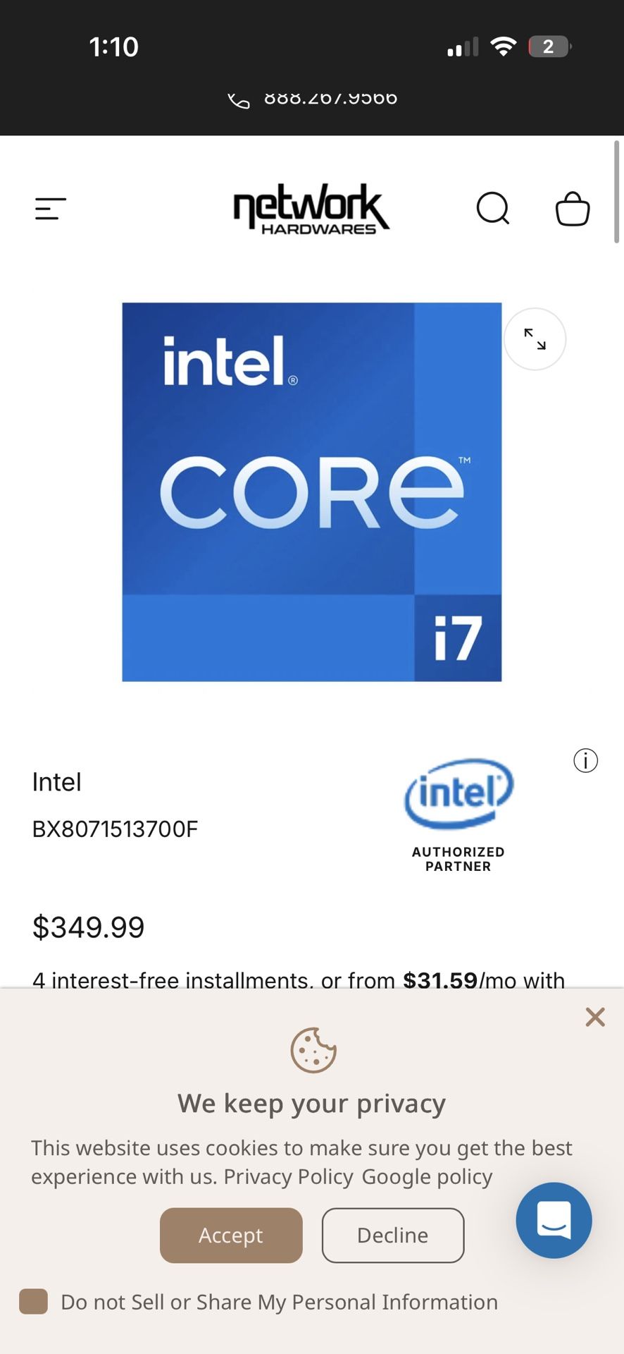 intel i7 13th 13700f