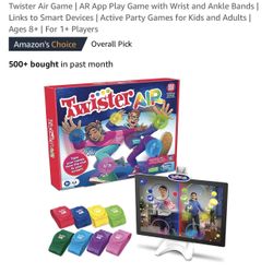 Twister Air Game | AR App Play Game with Wrist and Ankle Bands | Links to Smart Devices | Active Party Games for Kids and Adults | Ages 8+ | For 1+ Pl