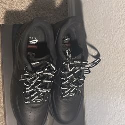 Black men’s supreme Air Force’s size 9.5
