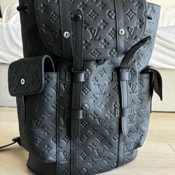 Louis Vuitton Christopher Pm Backpack Black Leather 